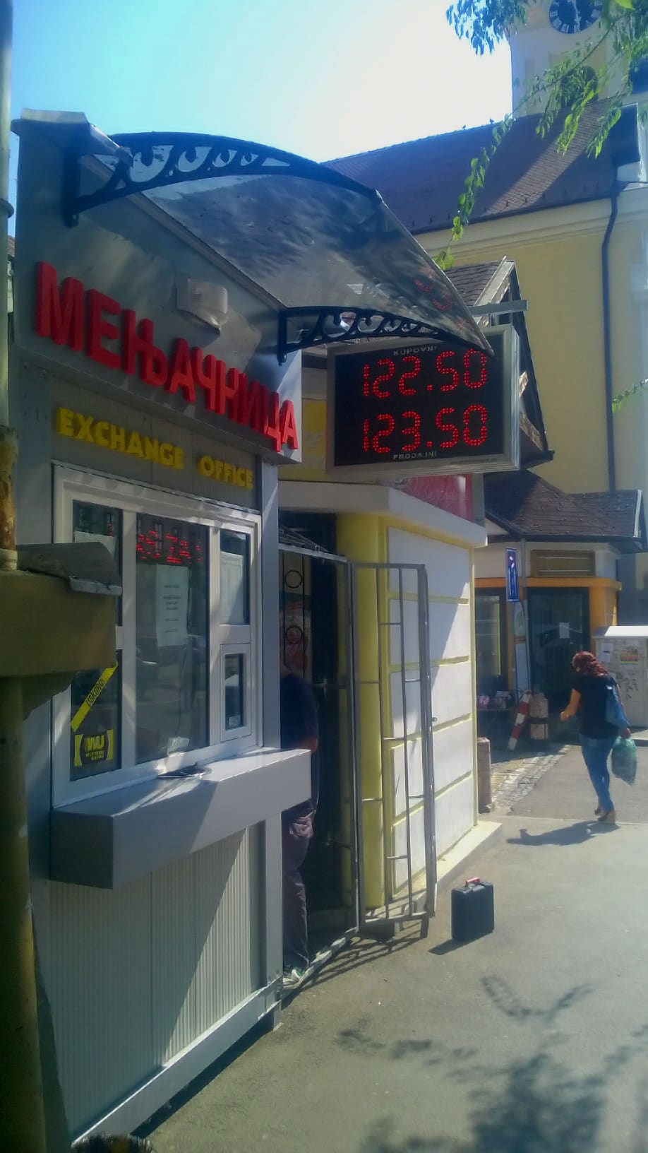 Brendiranje menjačnice — vertikalni pogled